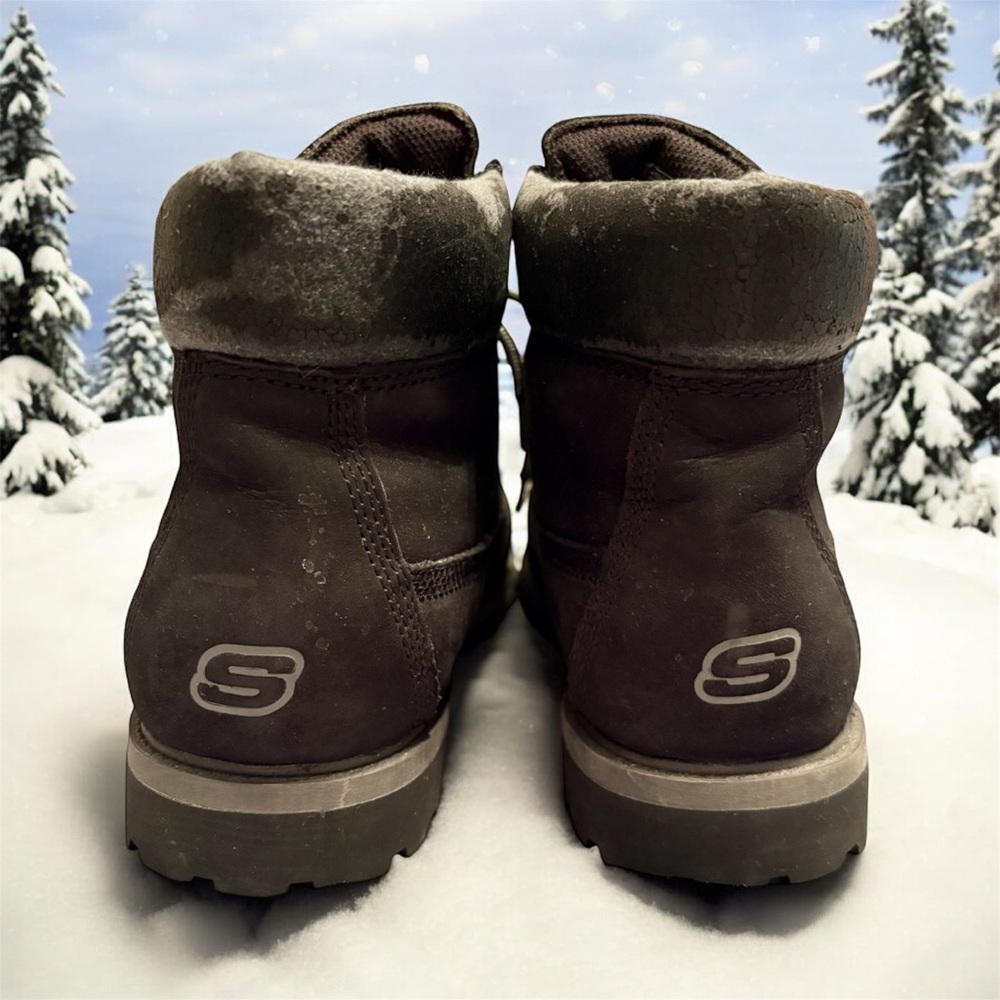 Sketchers Black Winter Ankle Boots - Picture 4 of 16